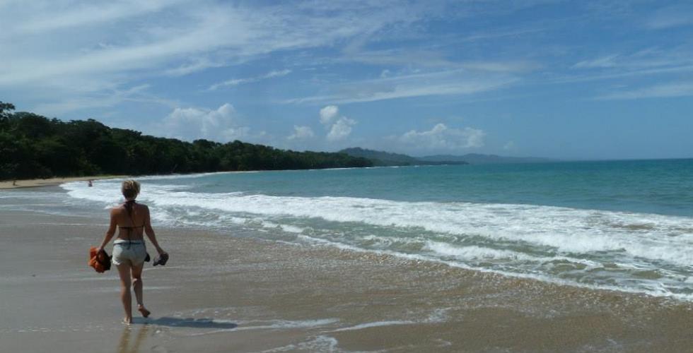 Natasha on the beach in Costa Rica