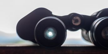 Image of a pair of black binoculars