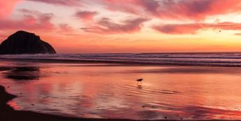 Image of sunset over water