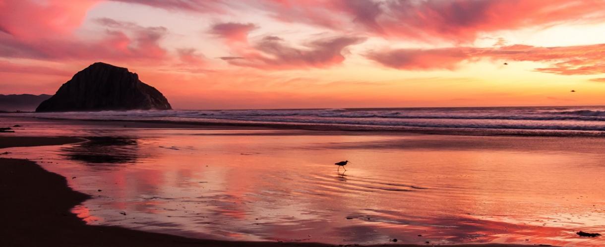 Image of sunset over water